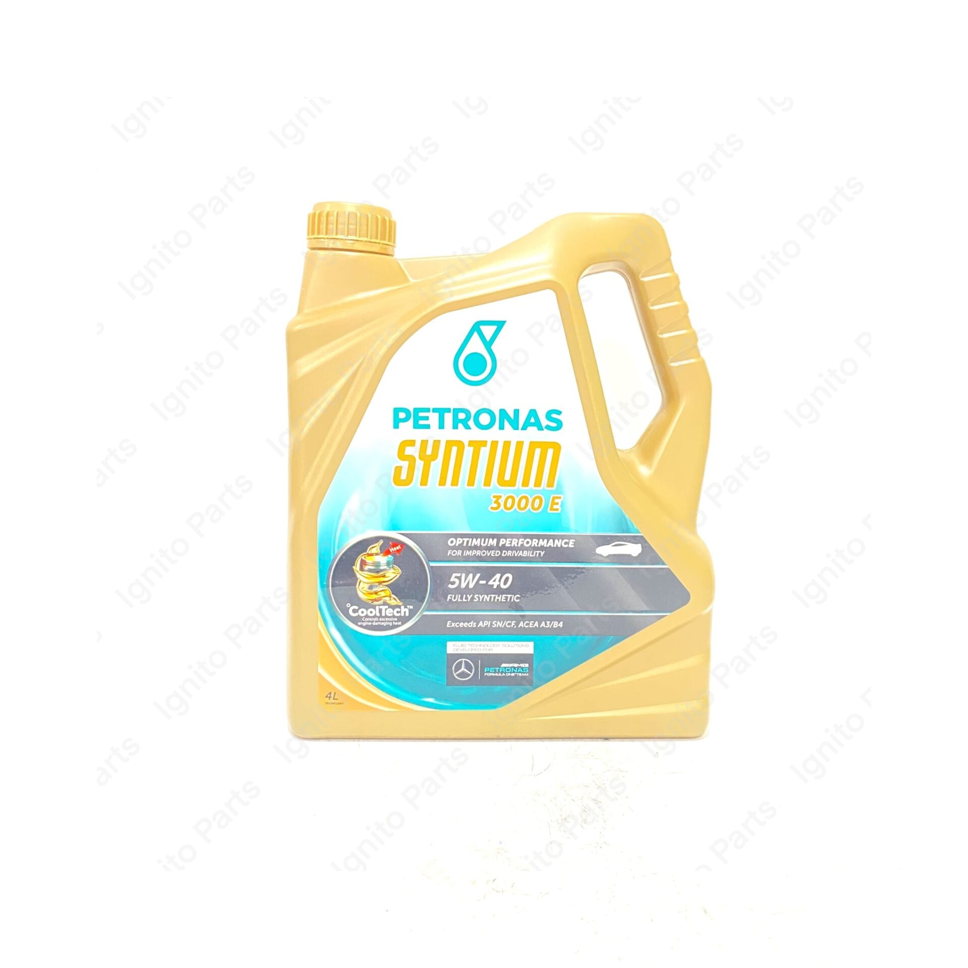 Petronas Syntium 3000 E SAE 5W-40, API SN/CF Fully Synthetic Engine Oil (4L)