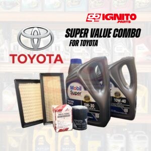 Super Value Combo for Toyota [Mobil Engine Oil + Air Filter + Oil Filter]