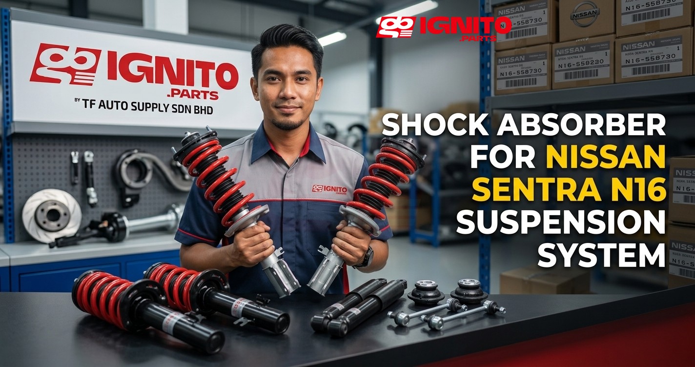 Shock absorber for Nissan Sentra N16 suspension system
